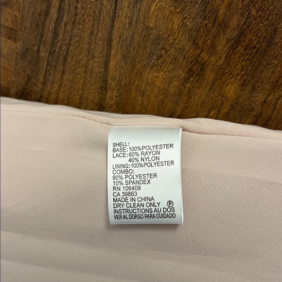 NWT Tahari Black and Cream Striped Lace Dress, Sz 6 - Picture 9 of 13